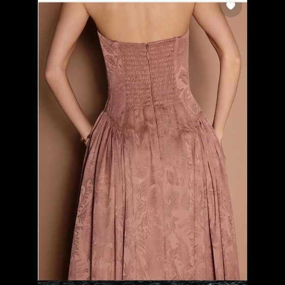 Azazie Milla Rosewood Maxi Dress, NWT (Size 4) - Picture 8 of 8